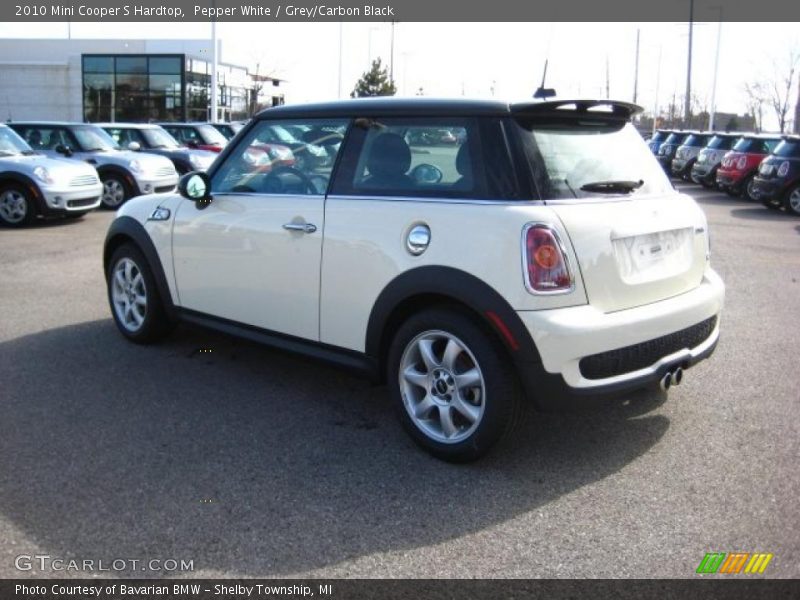 Pepper White / Grey/Carbon Black 2010 Mini Cooper S Hardtop