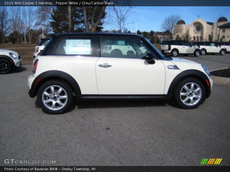 Pepper White / Grey/Carbon Black 2010 Mini Cooper S Hardtop