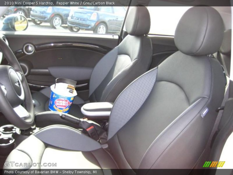 Pepper White / Grey/Carbon Black 2010 Mini Cooper S Hardtop