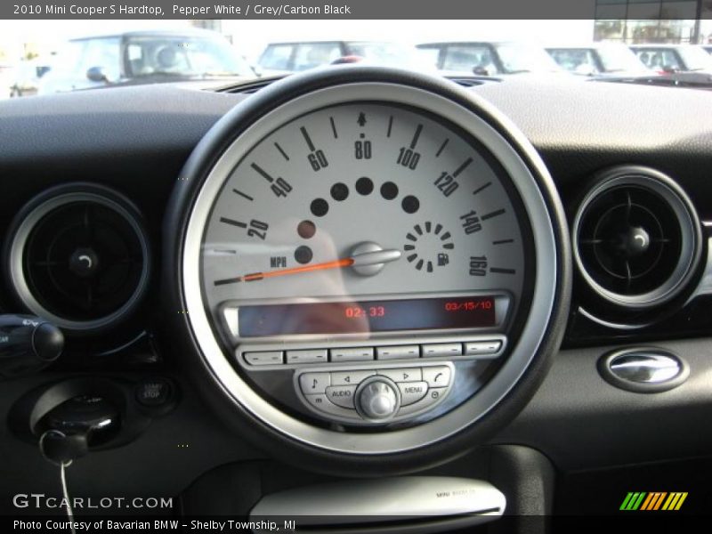 Pepper White / Grey/Carbon Black 2010 Mini Cooper S Hardtop