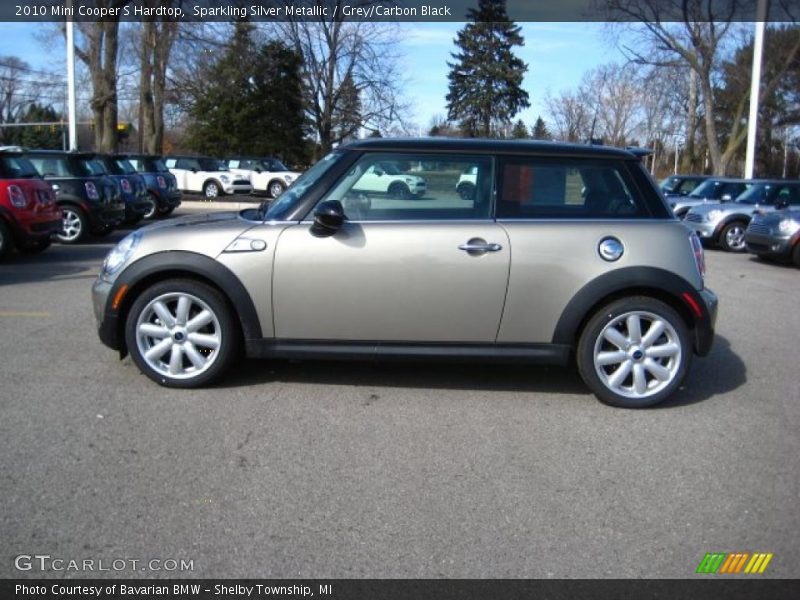 Sparkling Silver Metallic / Grey/Carbon Black 2010 Mini Cooper S Hardtop