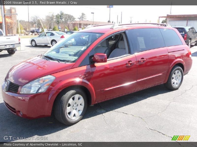 Red Brawn Metallic / Gray 2006 Nissan Quest 3.5