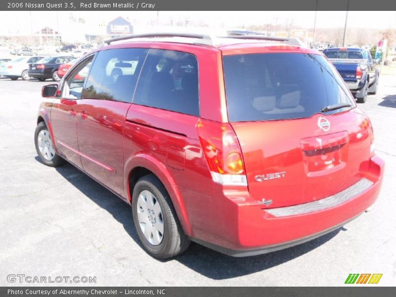 Red Brawn Metallic / Gray 2006 Nissan Quest 3.5