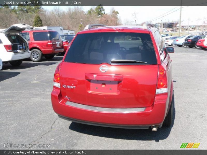Red Brawn Metallic / Gray 2006 Nissan Quest 3.5