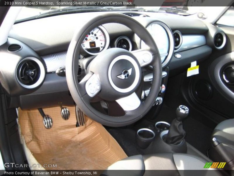 Sparkling Silver Metallic / Grey/Carbon Black 2010 Mini Cooper S Hardtop