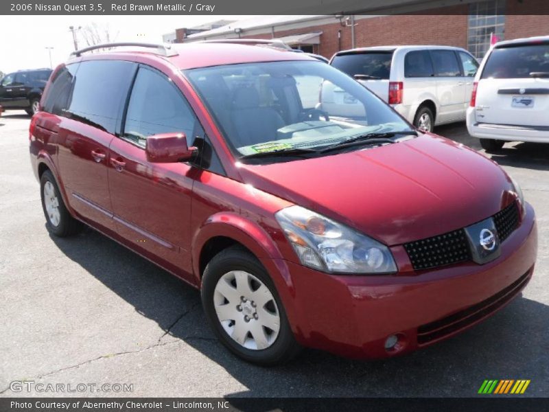 Red Brawn Metallic / Gray 2006 Nissan Quest 3.5