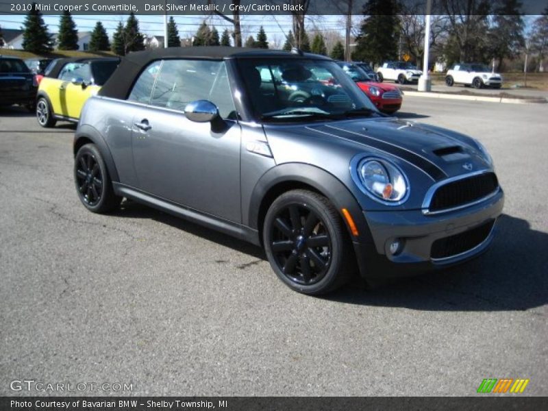 Dark Silver Metallic / Grey/Carbon Black 2010 Mini Cooper S Convertible