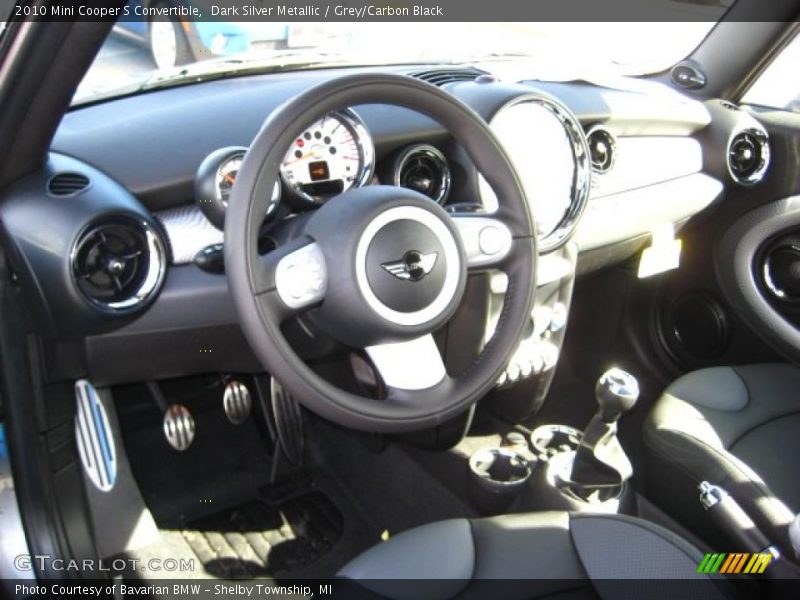 Dark Silver Metallic / Grey/Carbon Black 2010 Mini Cooper S Convertible