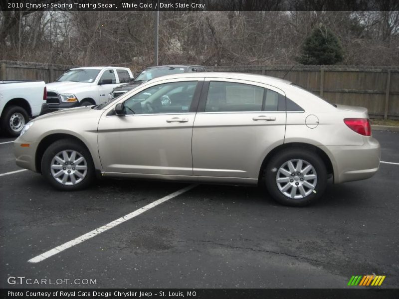 White Gold / Dark Slate Gray 2010 Chrysler Sebring Touring Sedan