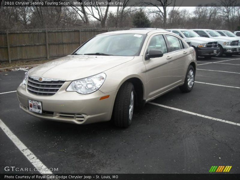 White Gold / Dark Slate Gray 2010 Chrysler Sebring Touring Sedan