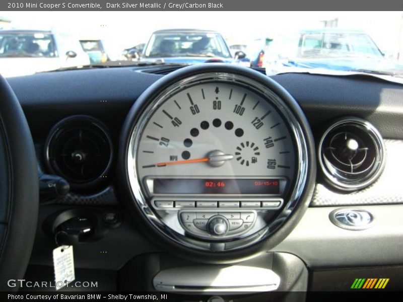 Dark Silver Metallic / Grey/Carbon Black 2010 Mini Cooper S Convertible