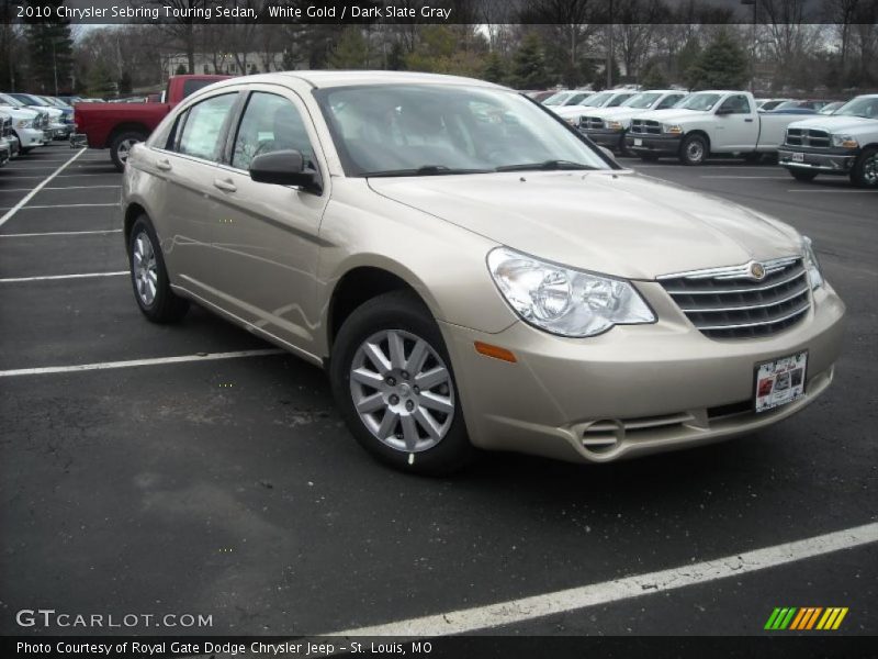 White Gold / Dark Slate Gray 2010 Chrysler Sebring Touring Sedan