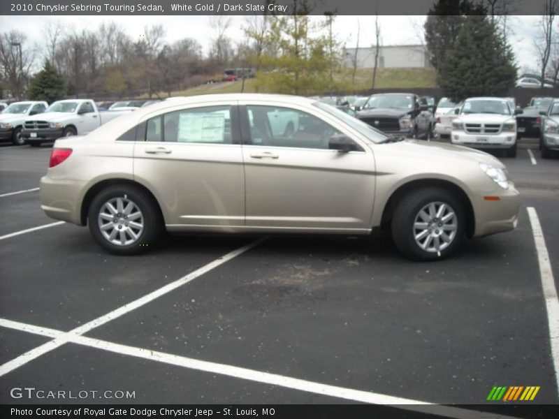White Gold / Dark Slate Gray 2010 Chrysler Sebring Touring Sedan
