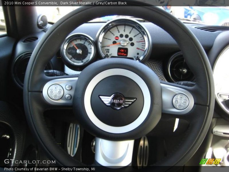 Dark Silver Metallic / Grey/Carbon Black 2010 Mini Cooper S Convertible