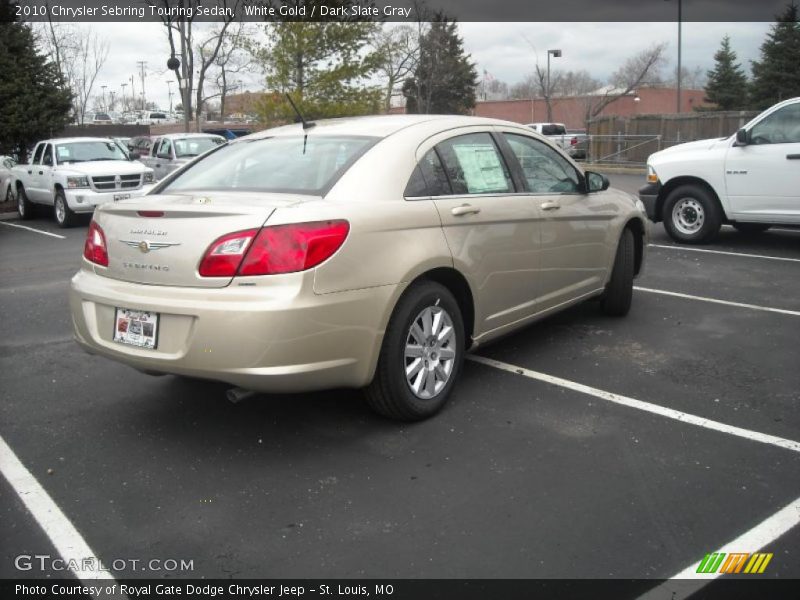 White Gold / Dark Slate Gray 2010 Chrysler Sebring Touring Sedan