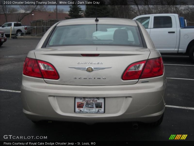 White Gold / Dark Slate Gray 2010 Chrysler Sebring Touring Sedan