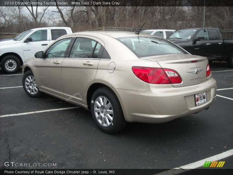 White Gold / Dark Slate Gray 2010 Chrysler Sebring Touring Sedan