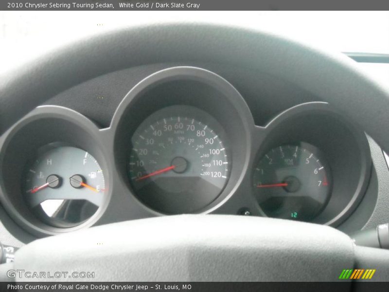 White Gold / Dark Slate Gray 2010 Chrysler Sebring Touring Sedan