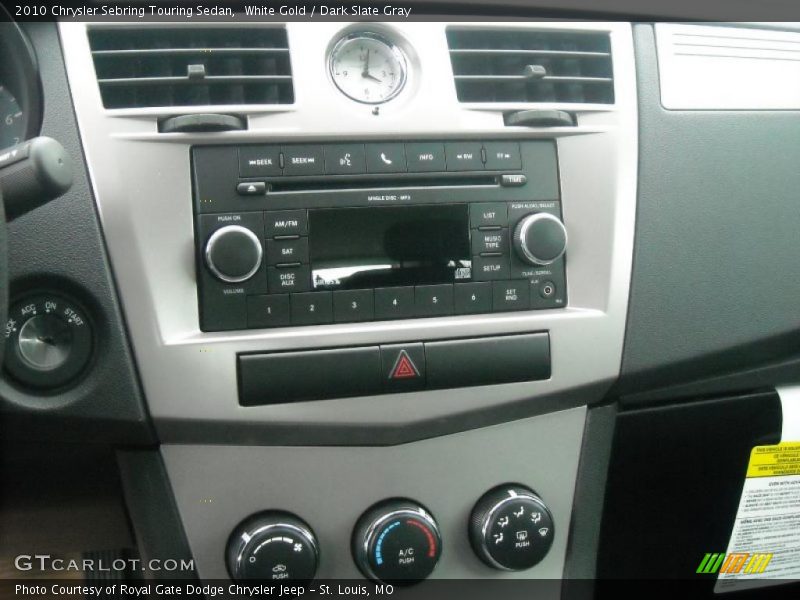 White Gold / Dark Slate Gray 2010 Chrysler Sebring Touring Sedan