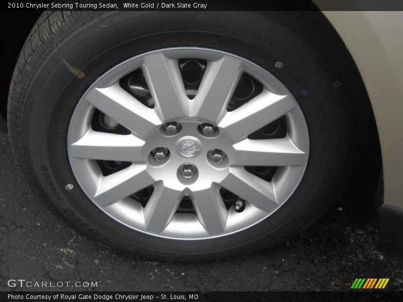 White Gold / Dark Slate Gray 2010 Chrysler Sebring Touring Sedan