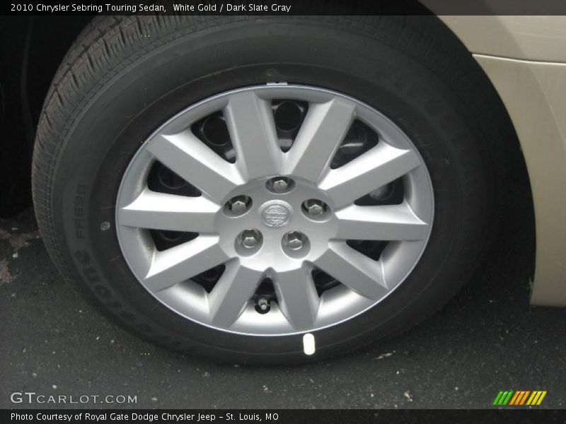 White Gold / Dark Slate Gray 2010 Chrysler Sebring Touring Sedan