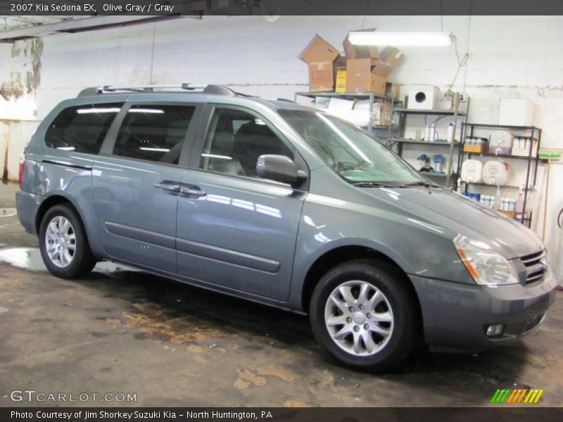 Olive Gray / Gray 2007 Kia Sedona EX