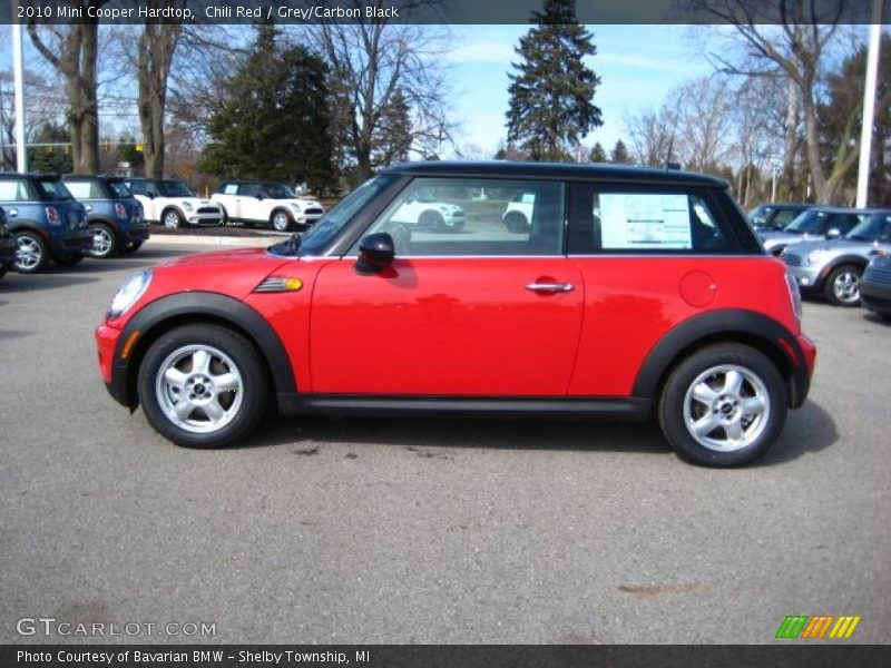 Chili Red / Grey/Carbon Black 2010 Mini Cooper Hardtop