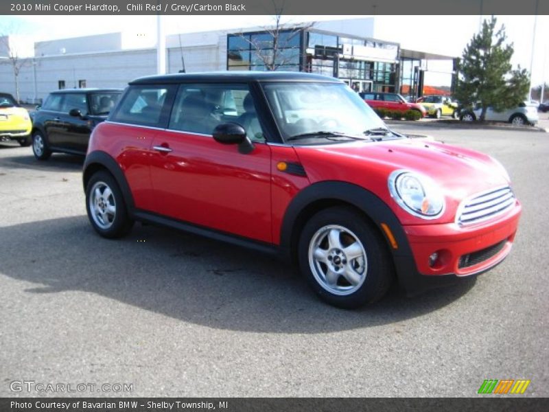 Chili Red / Grey/Carbon Black 2010 Mini Cooper Hardtop