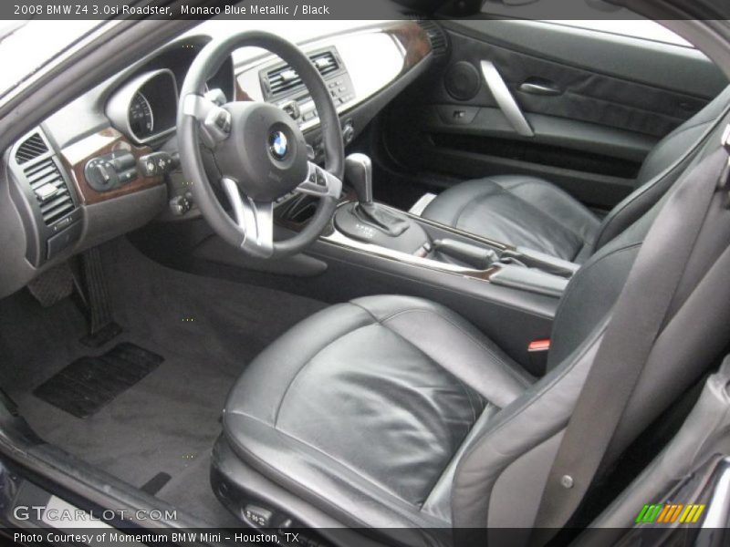 Monaco Blue Metallic / Black 2008 BMW Z4 3.0si Roadster