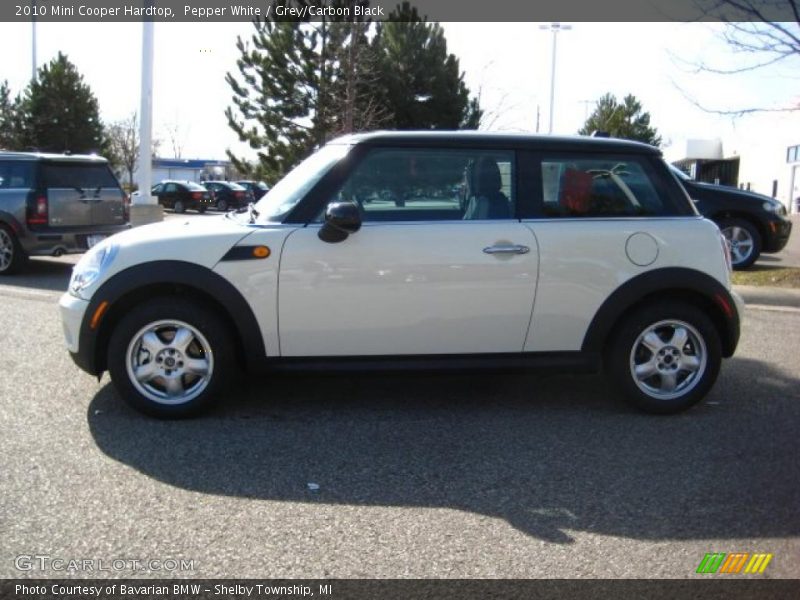 Pepper White / Grey/Carbon Black 2010 Mini Cooper Hardtop