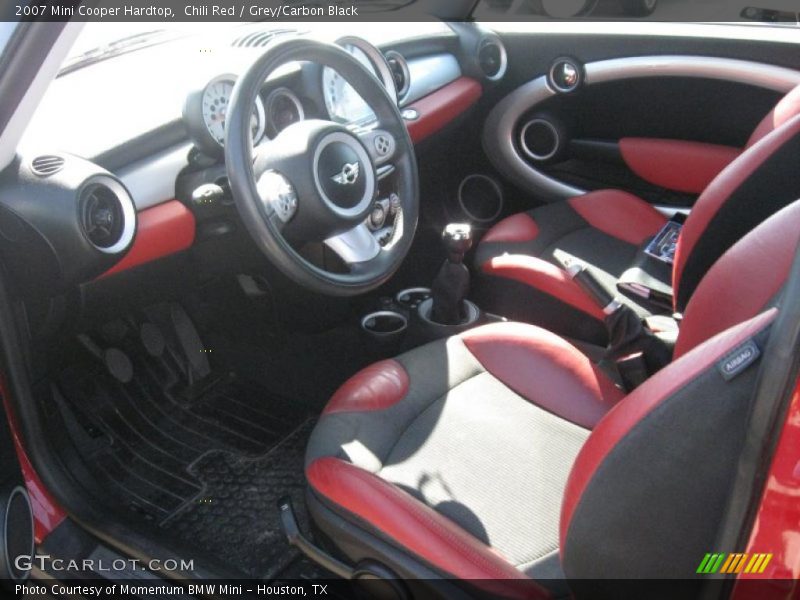 Chili Red / Grey/Carbon Black 2007 Mini Cooper Hardtop