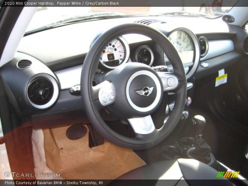 Pepper White / Grey/Carbon Black 2010 Mini Cooper Hardtop