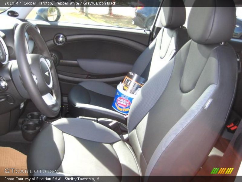 Pepper White / Grey/Carbon Black 2010 Mini Cooper Hardtop