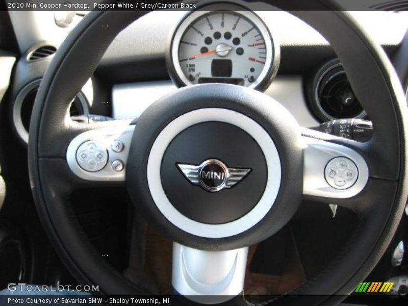 Pepper White / Grey/Carbon Black 2010 Mini Cooper Hardtop