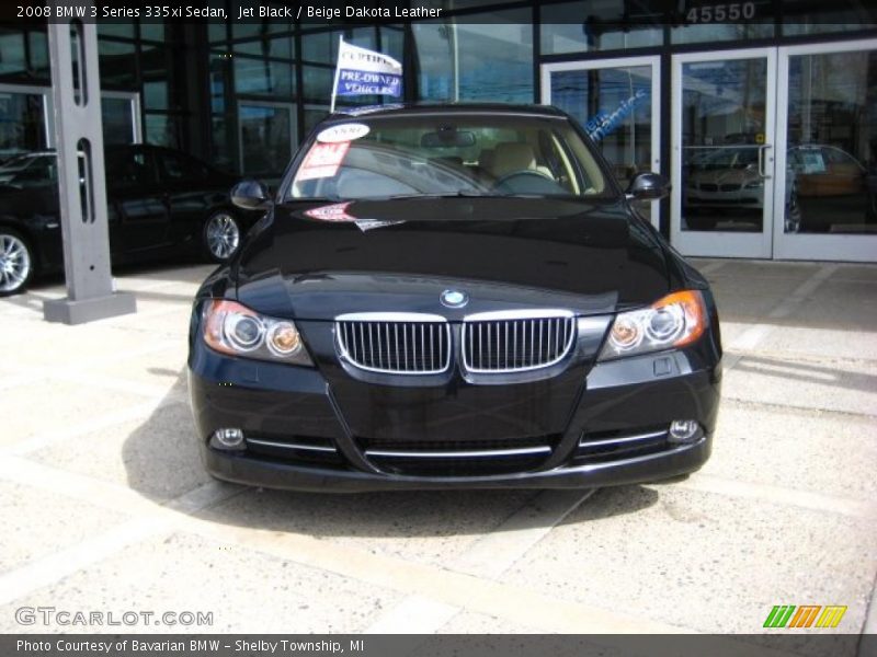 Jet Black / Beige Dakota Leather 2008 BMW 3 Series 335xi Sedan
