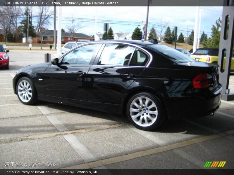 Jet Black / Beige Dakota Leather 2008 BMW 3 Series 335xi Sedan