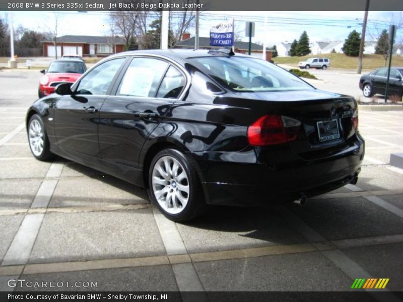 Jet Black / Beige Dakota Leather 2008 BMW 3 Series 335xi Sedan