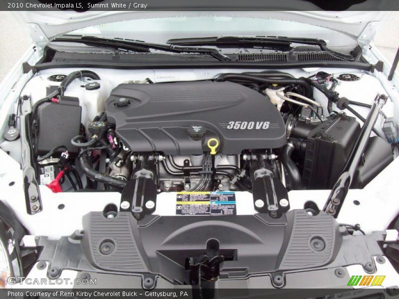Summit White / Gray 2010 Chevrolet Impala LS