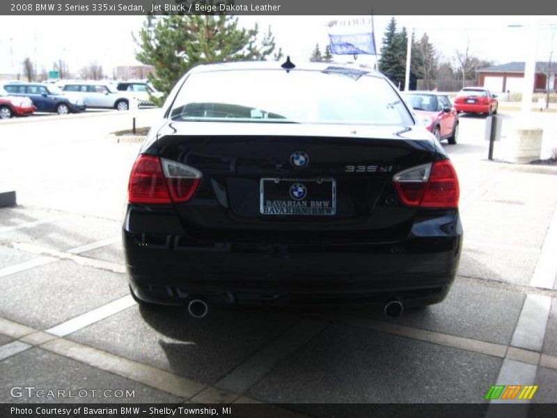 Jet Black / Beige Dakota Leather 2008 BMW 3 Series 335xi Sedan