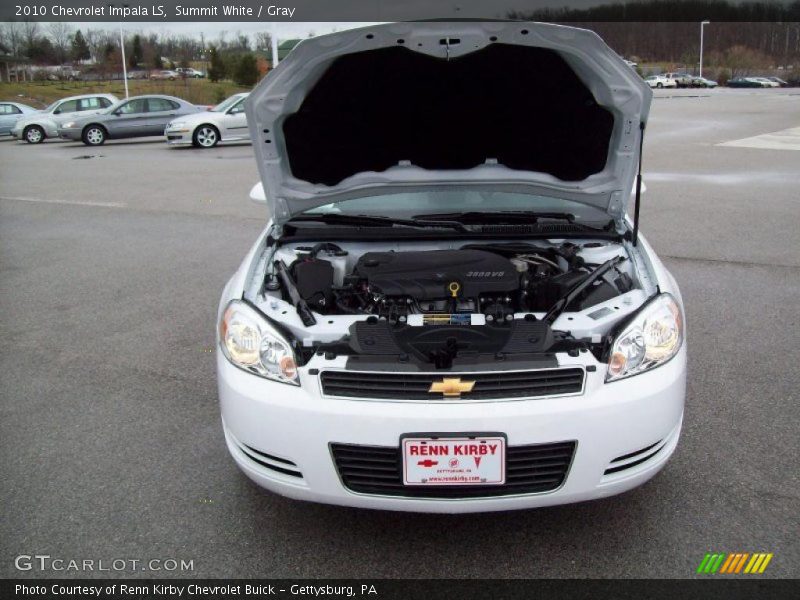 Summit White / Gray 2010 Chevrolet Impala LS