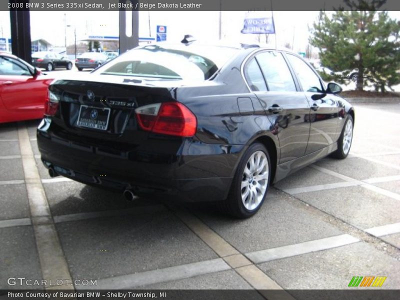 Jet Black / Beige Dakota Leather 2008 BMW 3 Series 335xi Sedan