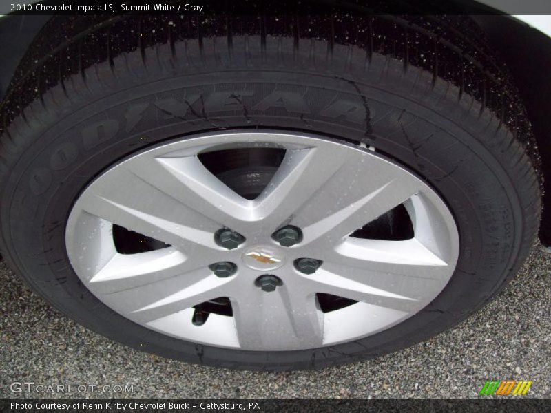 Summit White / Gray 2010 Chevrolet Impala LS