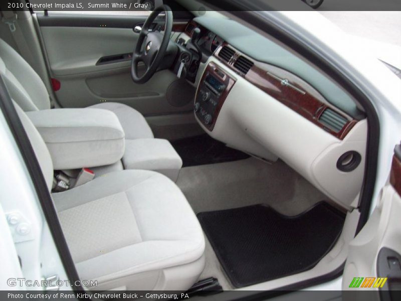 Summit White / Gray 2010 Chevrolet Impala LS