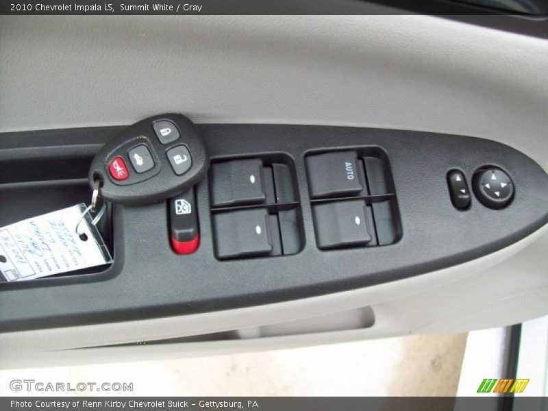 Summit White / Gray 2010 Chevrolet Impala LS