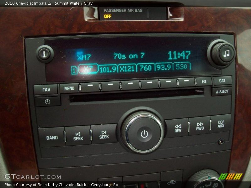 Summit White / Gray 2010 Chevrolet Impala LS