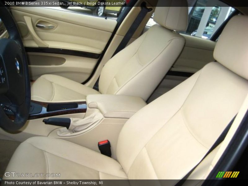 Jet Black / Beige Dakota Leather 2008 BMW 3 Series 335xi Sedan