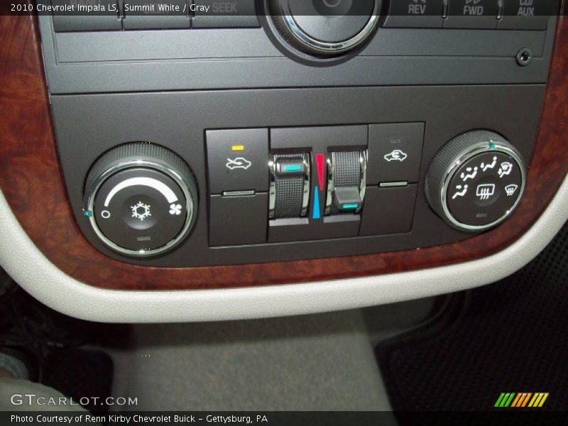 Summit White / Gray 2010 Chevrolet Impala LS