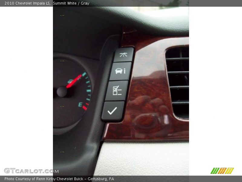 Summit White / Gray 2010 Chevrolet Impala LS