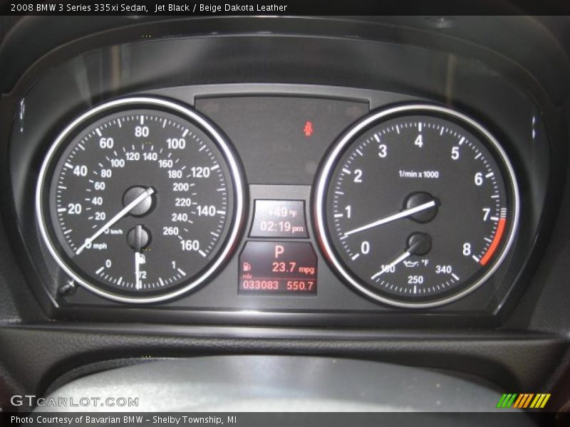 Jet Black / Beige Dakota Leather 2008 BMW 3 Series 335xi Sedan