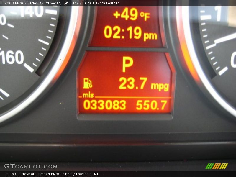 Jet Black / Beige Dakota Leather 2008 BMW 3 Series 335xi Sedan